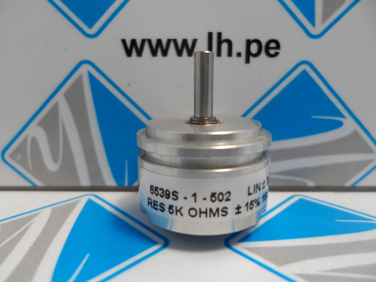 6539S-1-502          Potenciómetro axial, monovuelta, 5kΩ, 1W, 3.17mm